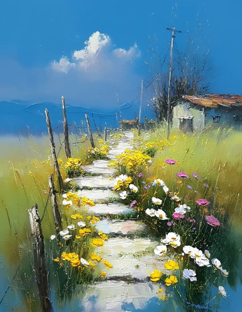 vẽ cảnh đẹp quê hương 18