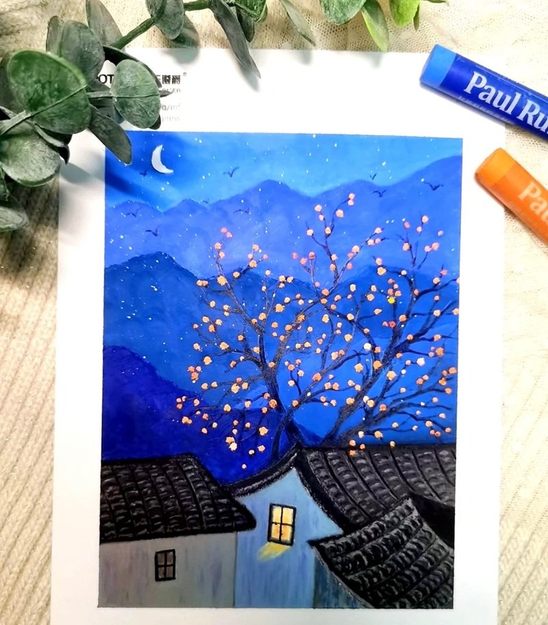 vẽ cảnh đẹp quê hương 21