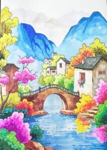 100 Mẫu Vẽ Cảnh Đẹp Quê Hương Đẹp, Dễ Thực Hiện Trong Vài Phút
