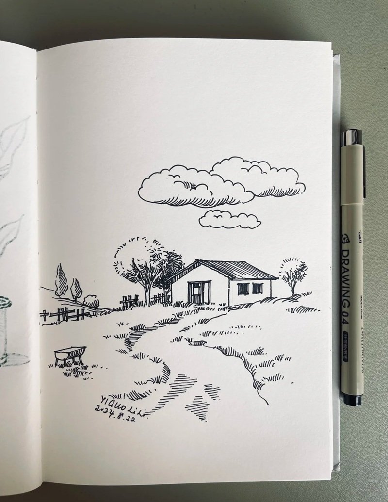 vẽ cảnh đẹp quê hương 39