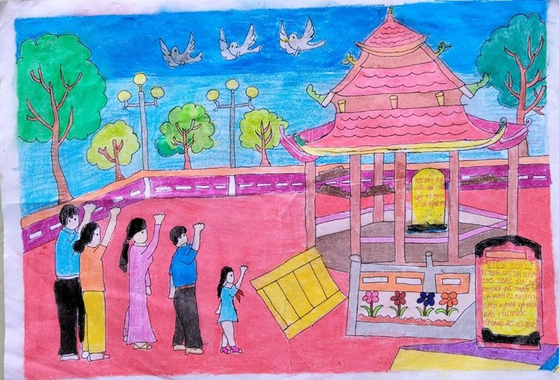 vẽ cảnh đẹp quê hương 4