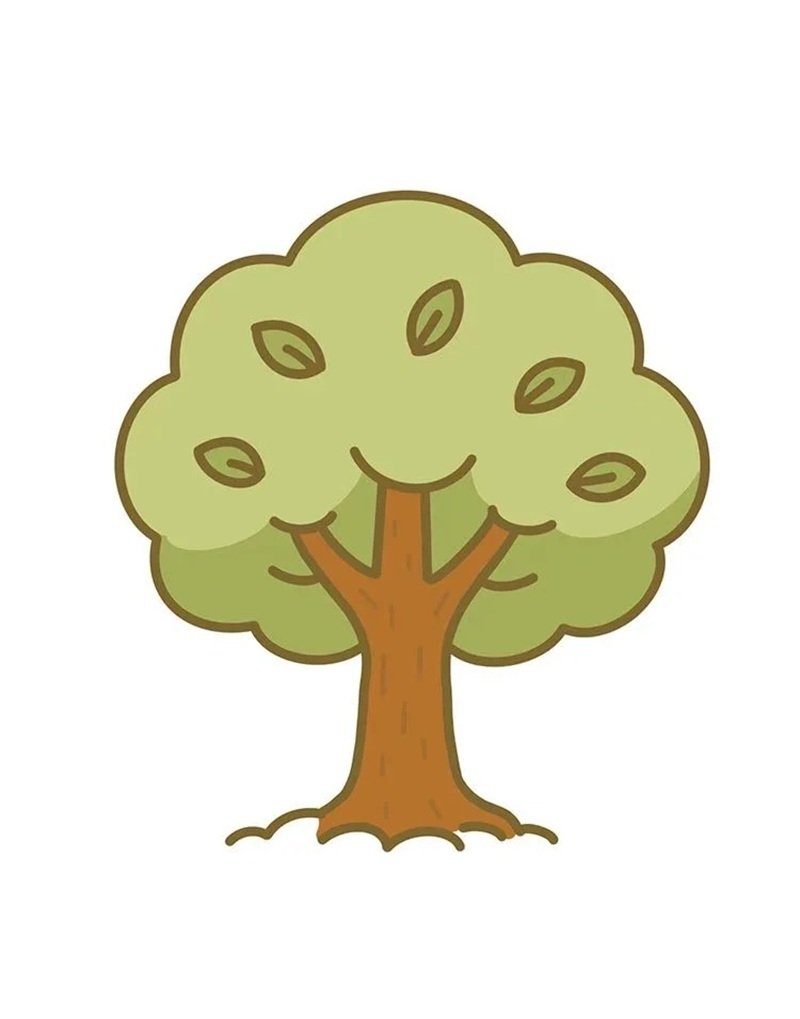 vẽ cây xanh đơn giản 17