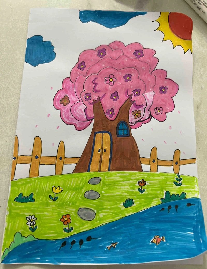 vẽ cây xanh đơn giản 25