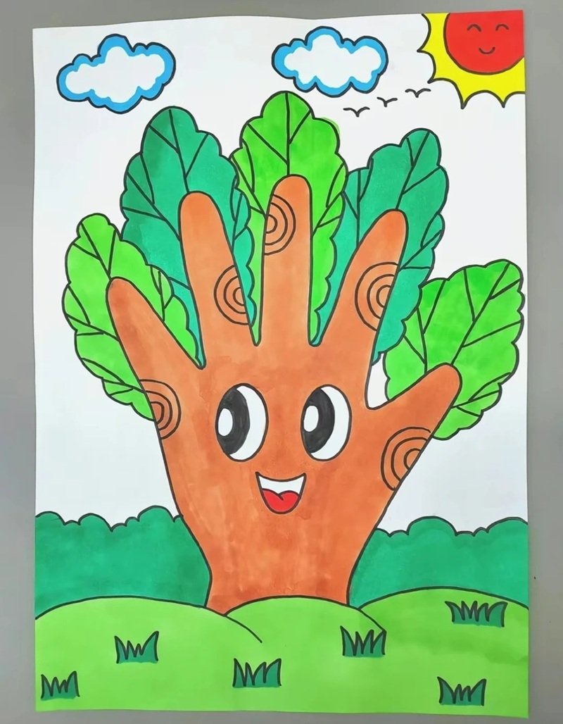 vẽ cây xanh đơn giản 26