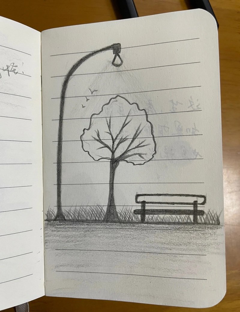 vẽ cây xanh đơn giản 34