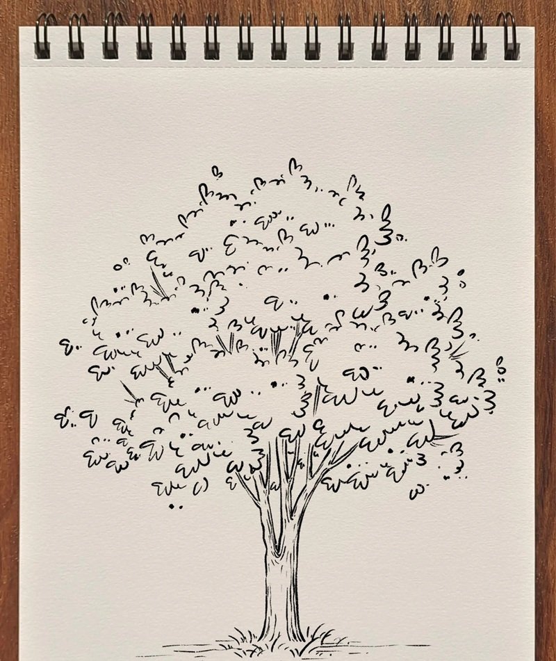 vẽ cây xanh đơn giản 37