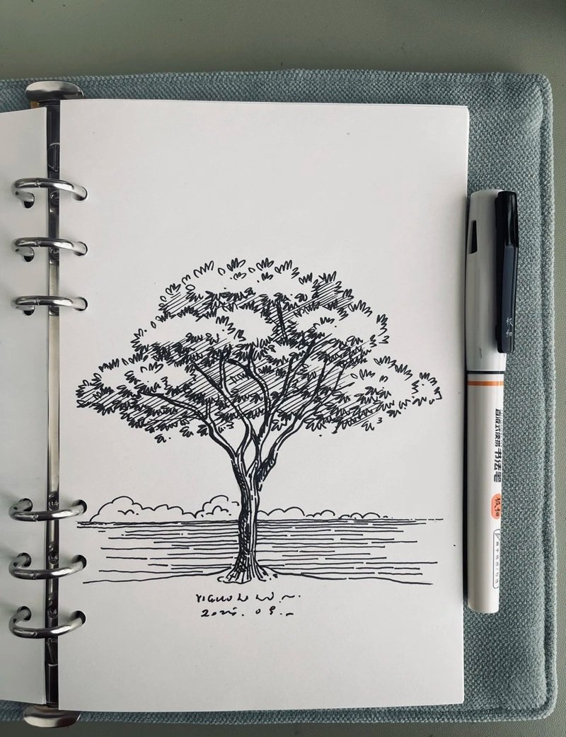 vẽ cây xanh đơn giản 40