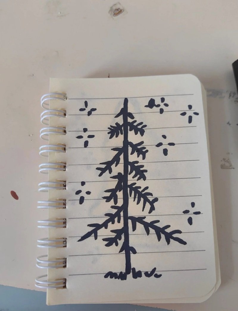 vẽ cây xanh đơn giản 5