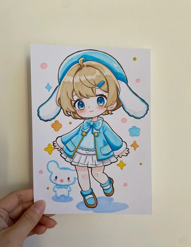 vẽ cô gái chibi cute 14