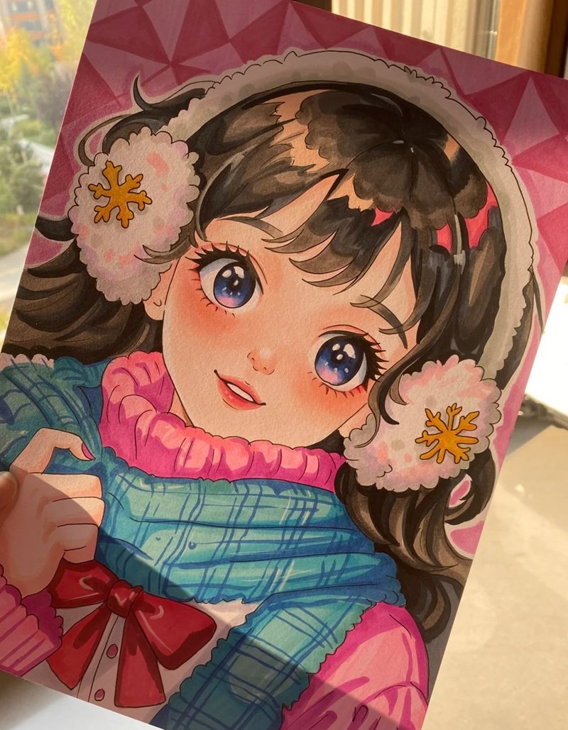 vẽ cô gái chibi cute 20