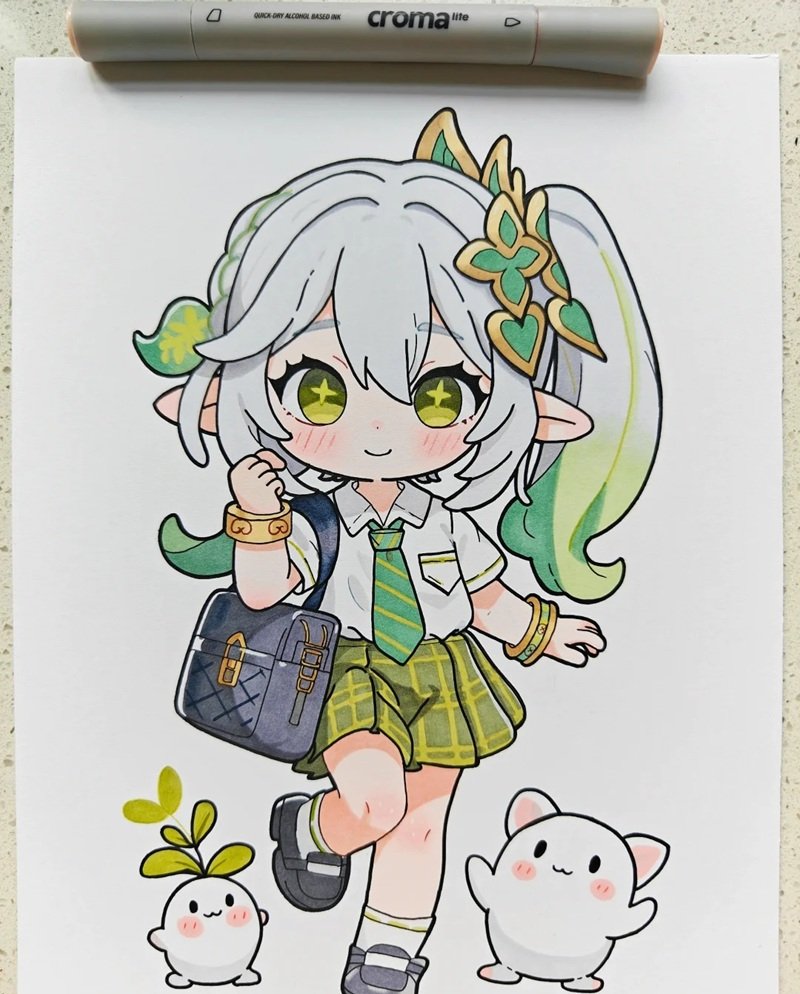 vẽ cô gái chibi cute 25