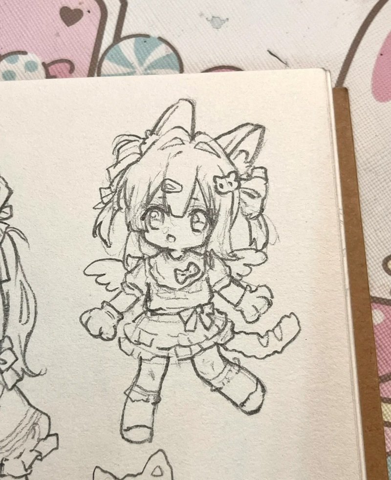 vẽ cô gái chibi cute 30