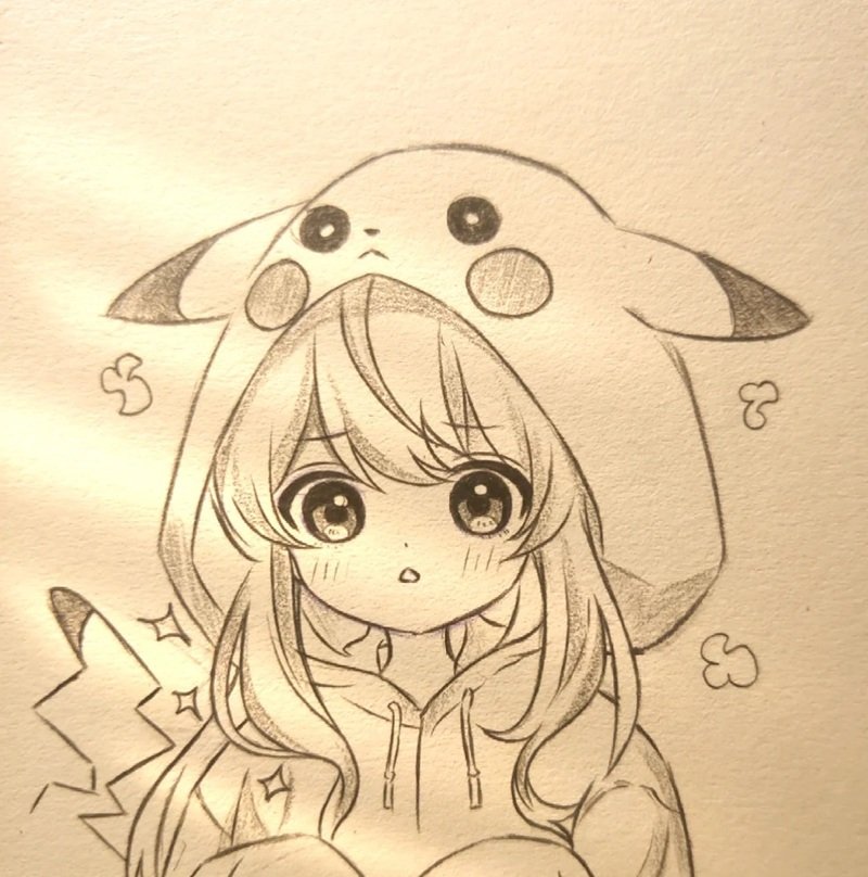 vẽ cô gái chibi cute 6