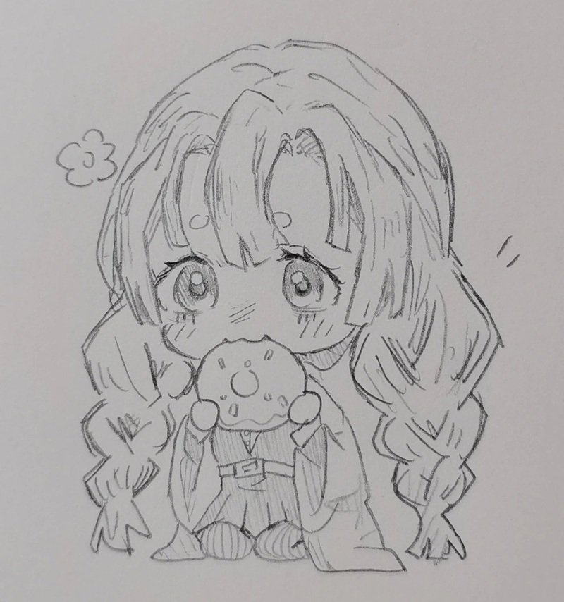 vẽ cô gái chibi cute 7