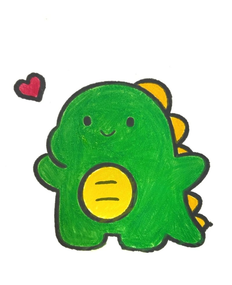 vẽ con vật đơn giản cute 17