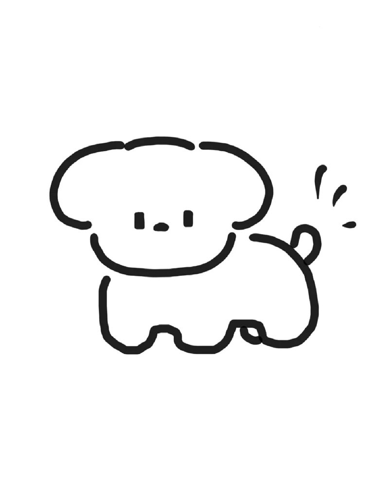 vẽ con vật đơn giản cute 18