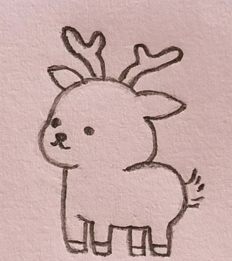 vẽ con vật đơn giản cute 25