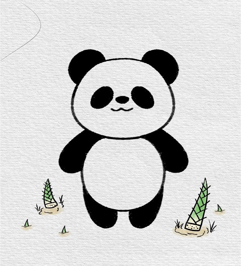 vẽ con vật đơn giản cute 27