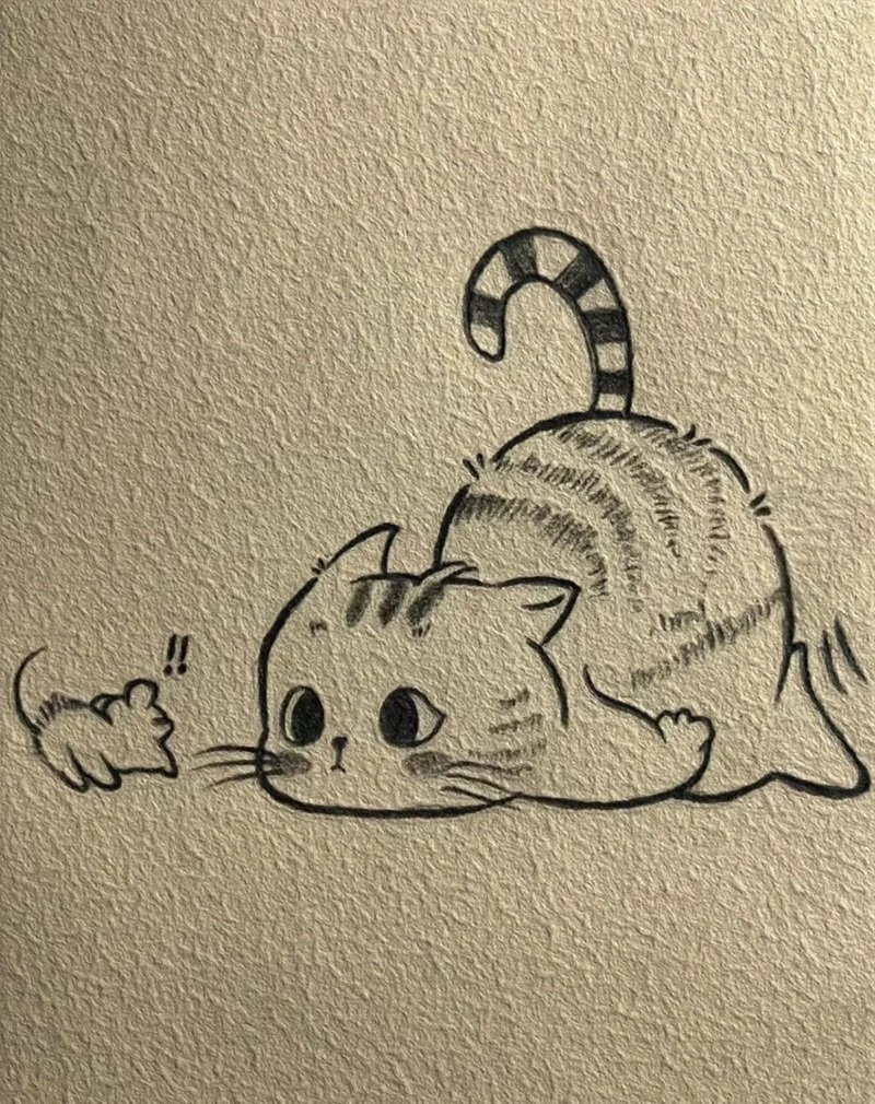 vẽ con vật đơn giản cute 37