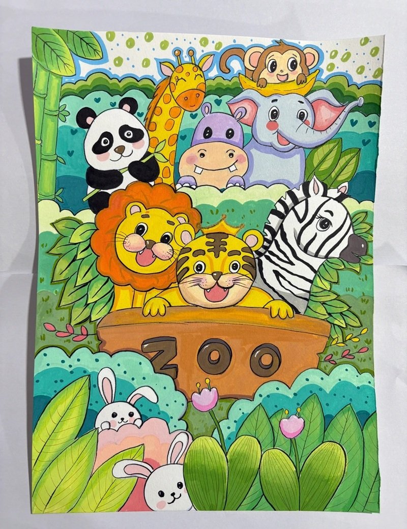 vẽ động vật hoang dã 13