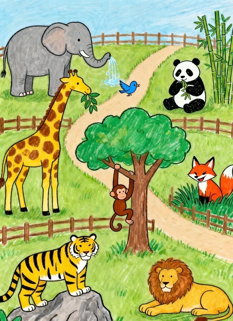 vẽ động vật hoang dã 38