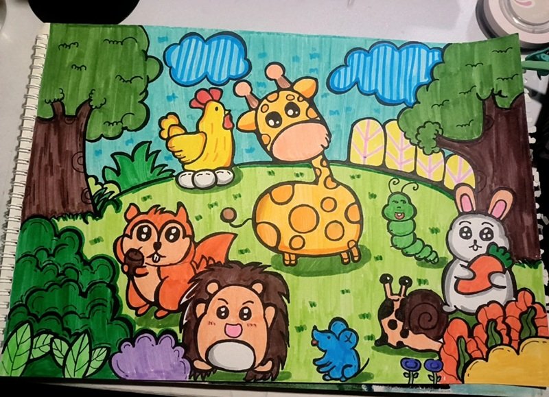 vẽ động vật hoang dã 4