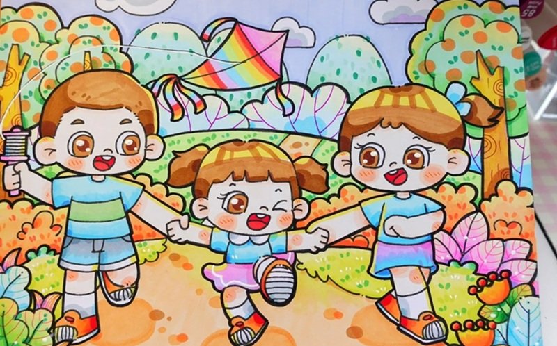 vẽ gia đình mơ ước của em 17