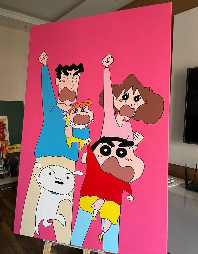 vẽ gia đình mơ ước của em 27