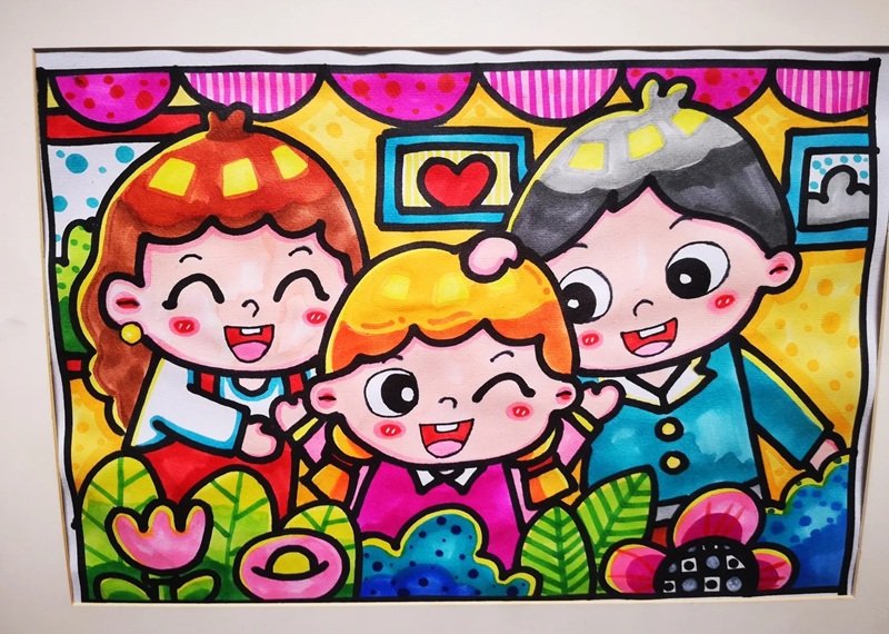 vẽ gia đình mơ ước của em 28