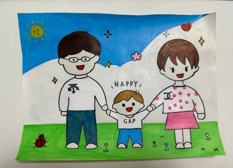 vẽ gia đình mơ ước của em 31