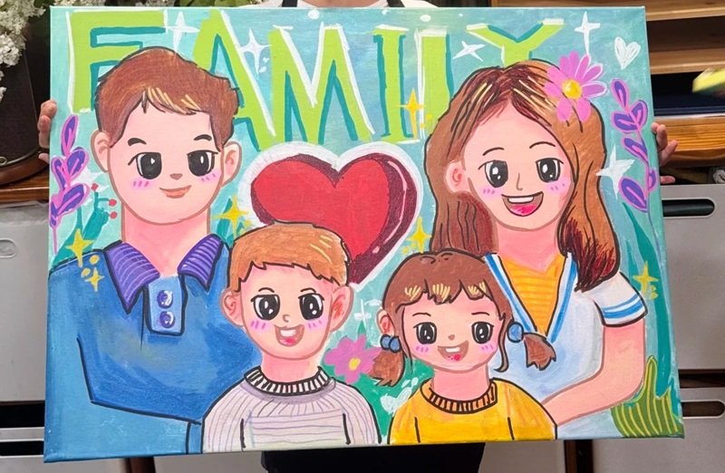 vẽ gia đình mơ ước của em 35