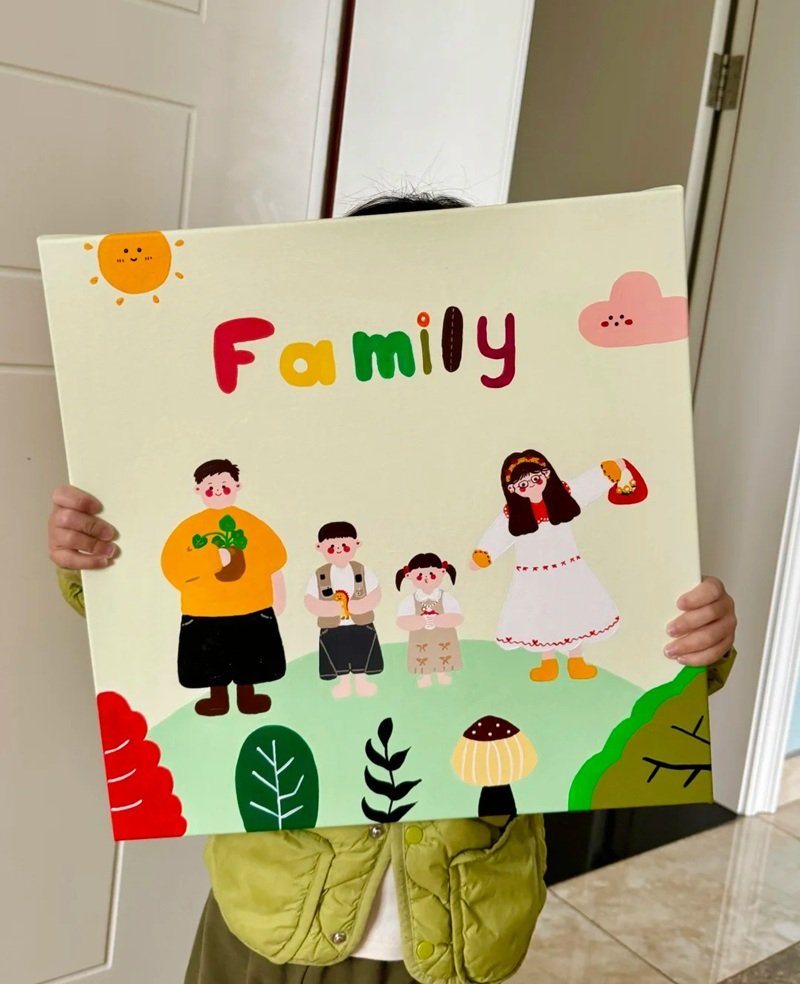 vẽ gia đình mơ ước của em 36