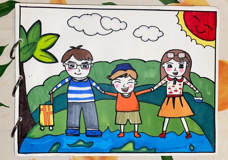 vẽ gia đình mơ ước của em 40