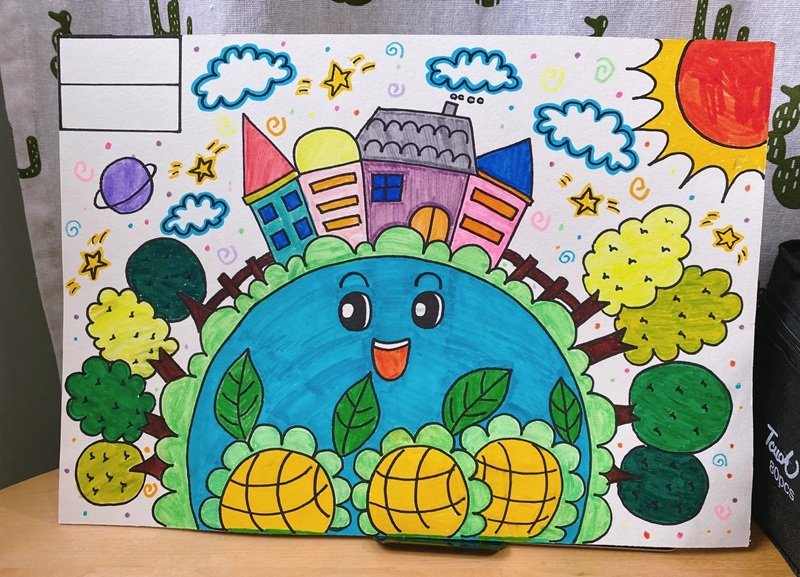 vẽ tranh bảo vệ môi trường bằng giấy a4 25