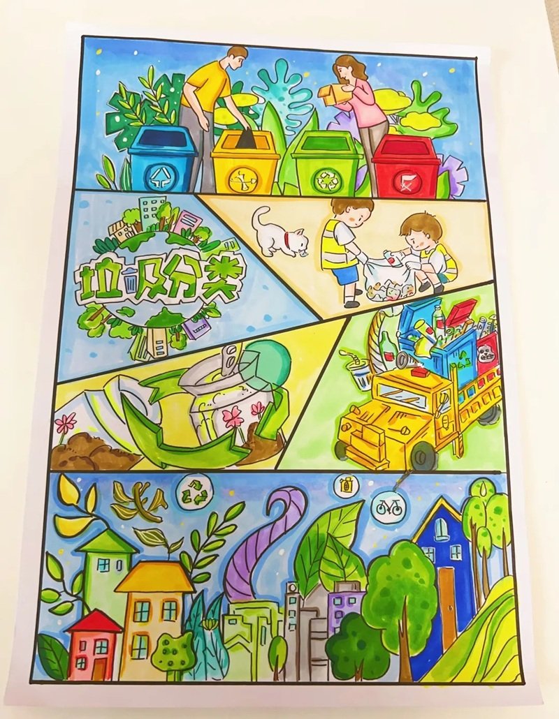vẽ tranh bảo vệ môi trường bằng giấy a4 29