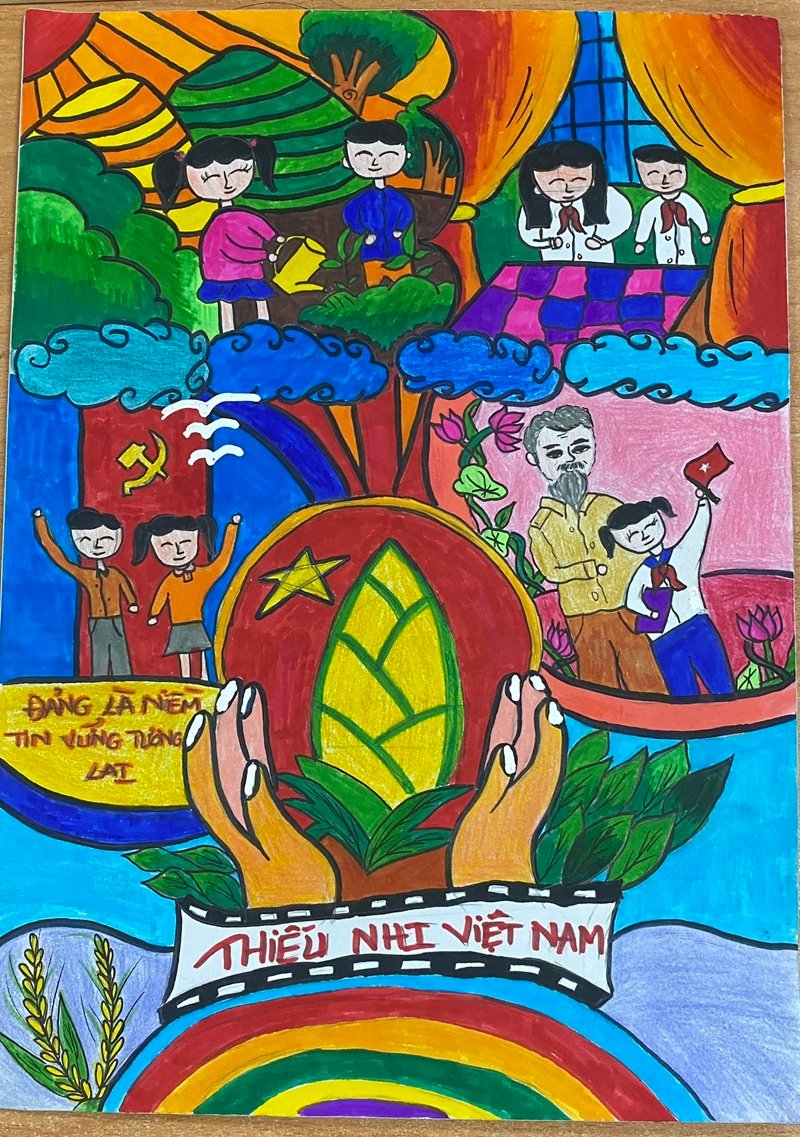 vẽ tranh bảo vệ trái đất 12