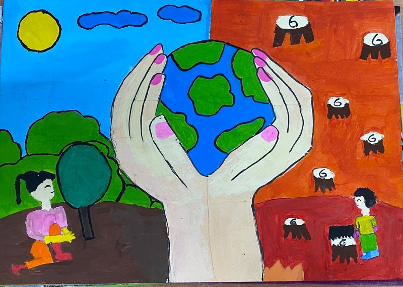 vẽ tranh bảo vệ trái đất 17