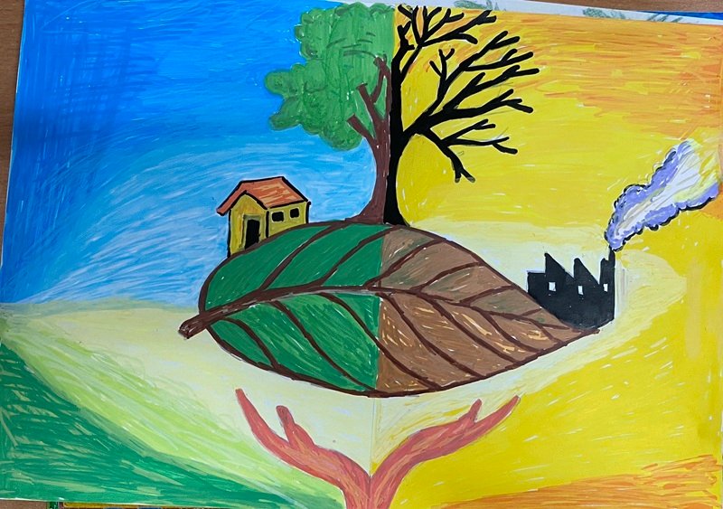 vẽ tranh bảo vệ trái đất 2