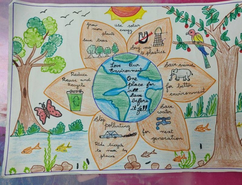 vẽ tranh bảo vệ trái đất 26