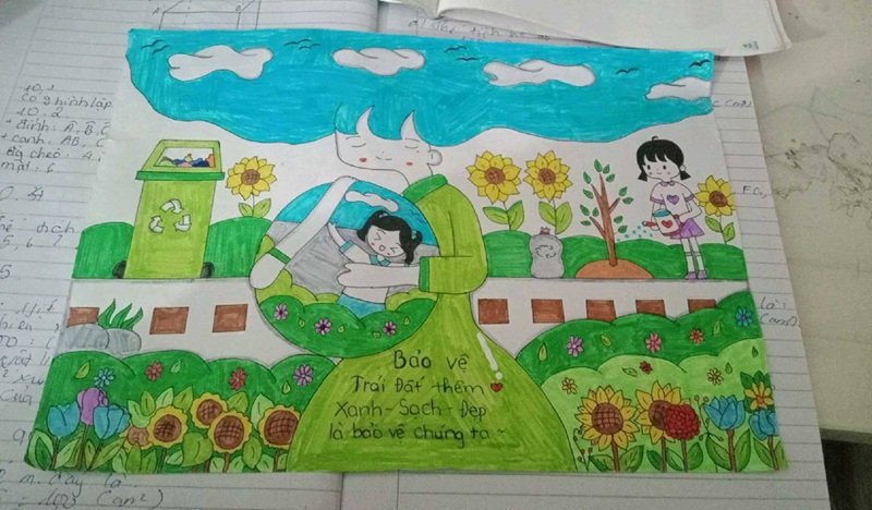 vẽ tranh bảo vệ trái đất 27