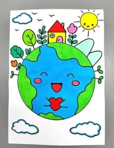 Top 80+ mẫu vẽ tranh bảo vệ trái đất đơn giản cho bé