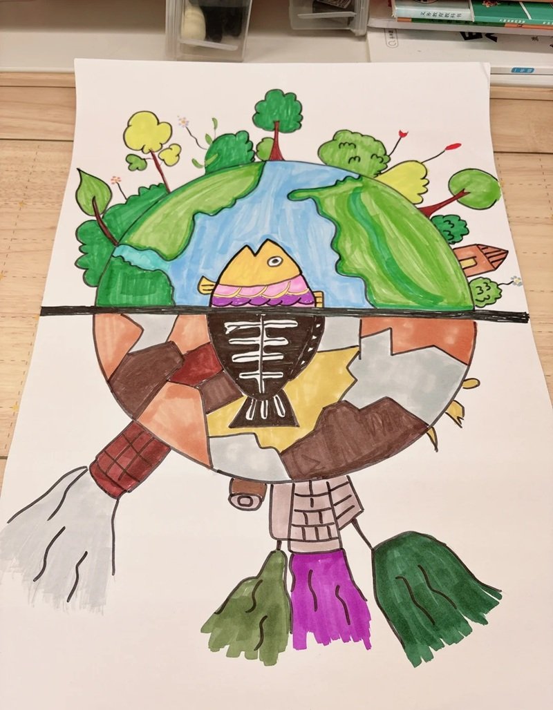 vẽ tranh bảo vệ trái đất 39