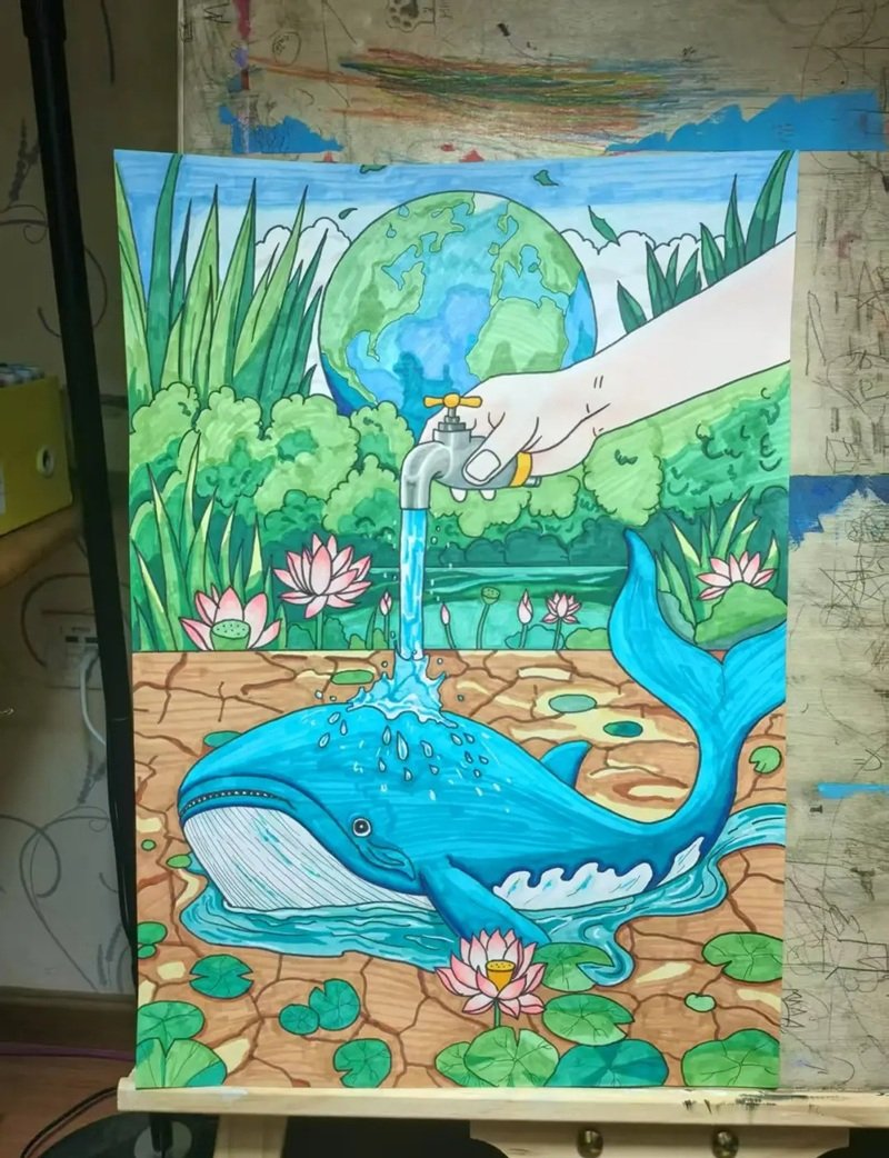 vẽ tranh bảo vệ trái đất 40