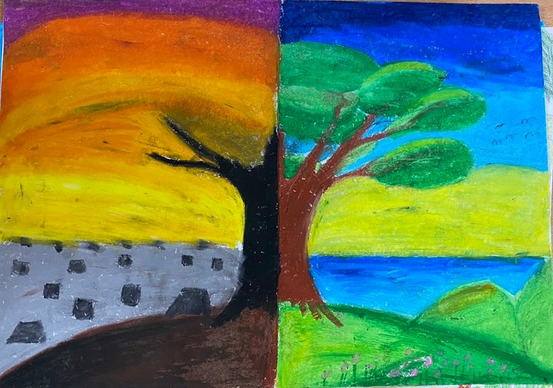 vẽ tranh bảo vệ trái đất 7