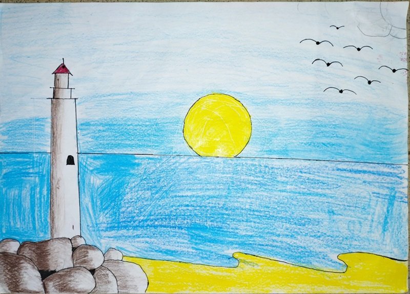 vẽ tranh biển đảo đẹp nhất 11