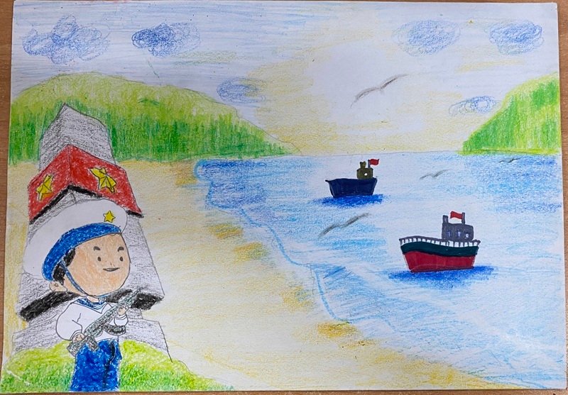 vẽ tranh biển đảo đẹp nhất 23
