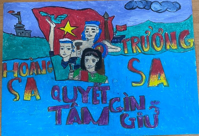 vẽ tranh biển đảo đẹp nhất 24