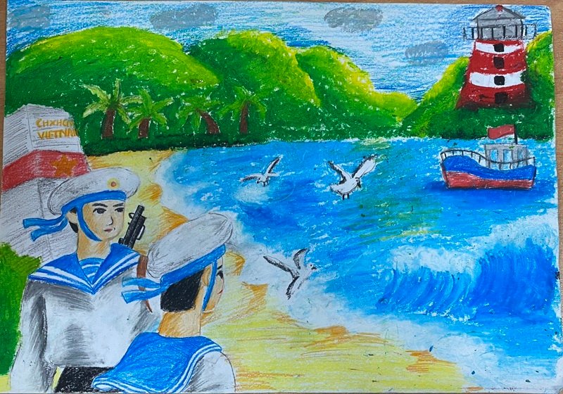 vẽ tranh biển đảo đẹp nhất 25