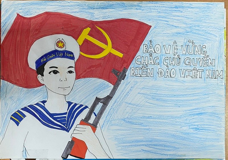 vẽ tranh biển đảo đẹp nhất 26