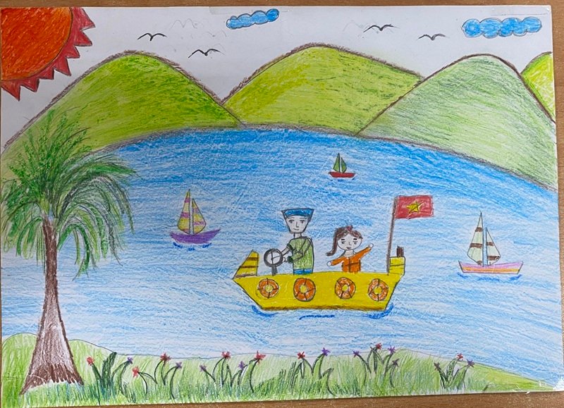 vẽ tranh biển đảo đẹp nhất 27